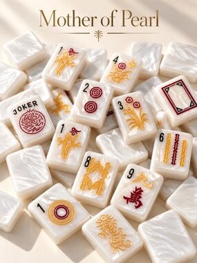 American Mah Jongg Tiles - (30MM) Mother of Pearl